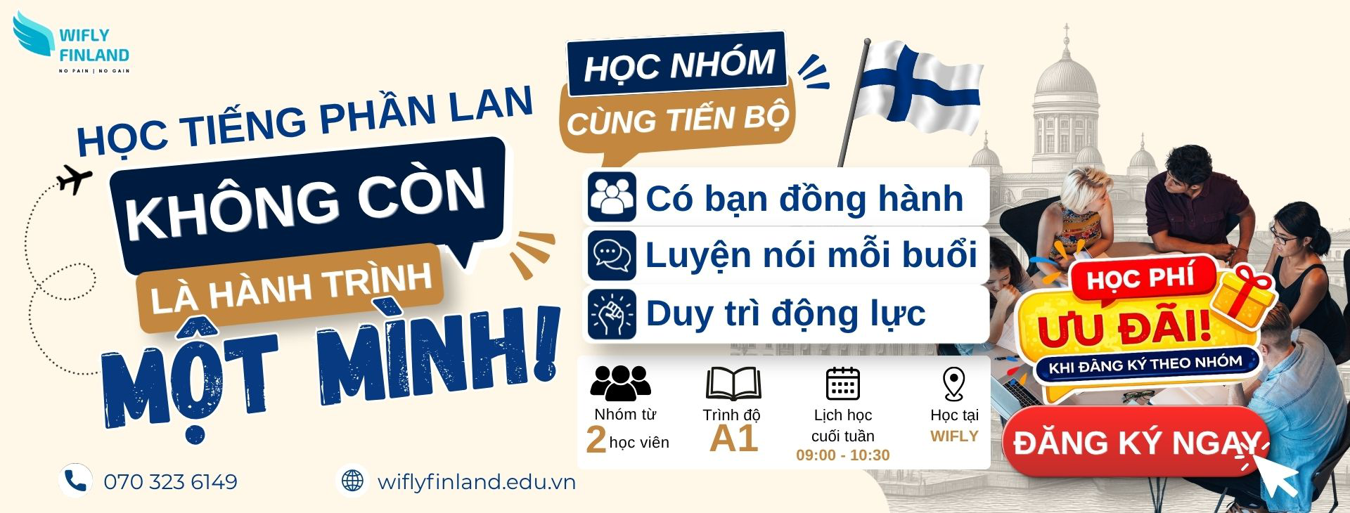 Học tiếng Phần Lan Theo Nh&oacute;m