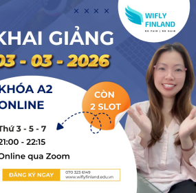 Học Tiếng Phần Lan Online - Kho&aacute; A2 Khai Giảng 03/03/2026