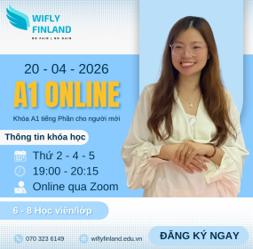Học Tiếng Phần Lan Online Wifly - Kho&aacute; A1 Khai Giảng 20/04/2026