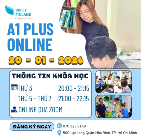 Học Tiếng Phần Lan Online Kho&aacute; A1 Plus - Khai giảng 20/1/2026