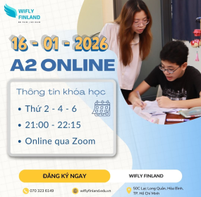 Khai Giảng Kh&oacute;a Học Tiếng Phần Lan A2 Online &ndash; 16/01/2026