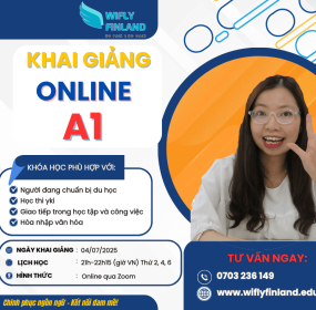 KHAI GIẢNG KHÓA TIẾNG PHẦN A1 ONLINE 04/07/2025