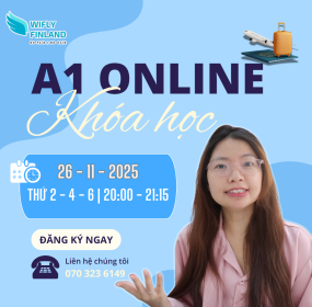 Khóa A1 học tiếng Phần Lan online khai giảng 26/11/2025 