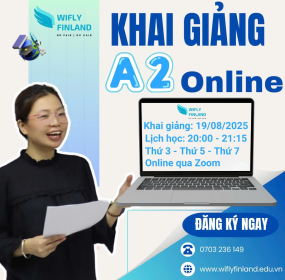 Từ A1 lên A2: Học tiếng Phần Lan online cùng Wifly