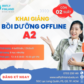 KHAI GIẢNG KHÓA TIẾNG PHẦN A2 BỒI DƯỠNG OFFLINE 18/04/2025