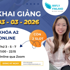 Học Tiếng Phần Lan Online - Kho&aacute; A2 Khai Giảng 03/03/2026