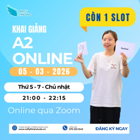 Học Tiếng Phần Lan Online - Kho&aacute; A2 Khai Giảng 05/03/2026