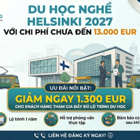 Du học nghề Phần Lan 2027: Lộ tr&igrave;nh du học Helsinki