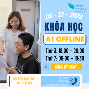 Khóa học tiếng Phần Lan tại TPHCM - Lớp A1 ngày 09/12/2025