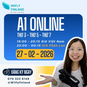 Học Tiếng Phần Lan Online Kho&aacute; A1 - Khai giảng 27/02/2026