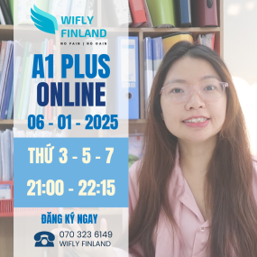 Khóa A1 Plus Học Tiếng Phần Lan Online cùng Wifly Finland - 06/01/2026 