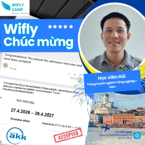 WIFLY XIN CH&Uacute;C MỪNG ANH HẢI - DU HỌC NGHỀ C&Ocirc;NG NGHIỆP H&Agrave;N TURUN AKK