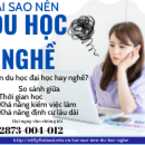 Tại sao nên Du Học Nghề? 