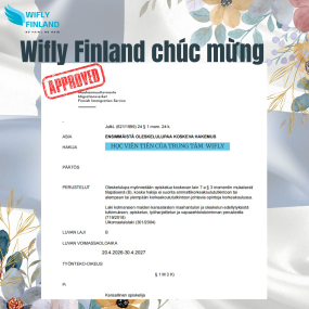 Du học nghề Phần Lan: Ch&uacute;c mừng chị Phương Th&uacute;y đậu giấy ph&eacute;p cư tr&uacute;