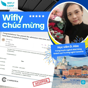 CH&Uacute;C MỪNG CHỊ DIỄM H&Ograve;A - DU HỌC CAREERIA