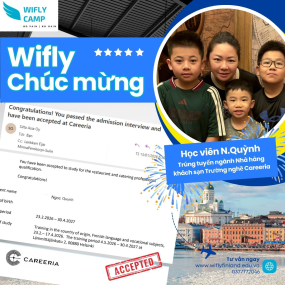 CH&Uacute;C MỪNG CHỊ NGỌC QUỲNH - DU HỌC CAREERIA