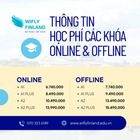 C&Aacute;C KH&Oacute;A HỌC TIẾNG PHẦN LAN V&Agrave; HỌC PH&Iacute; TẠI WIFLY FINLAND