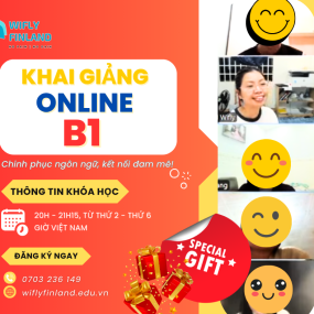 KHAI GIẢNG KHÓA TIẾNG PHẦN B1 ONLINE 14/05/2025