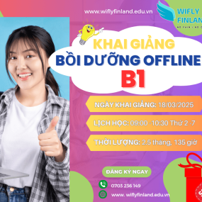 KHAI GIẢNG KHÓA TIẾNG PHẦN B1 BỒI DƯỠNG OFFLINE 18/03/2025
