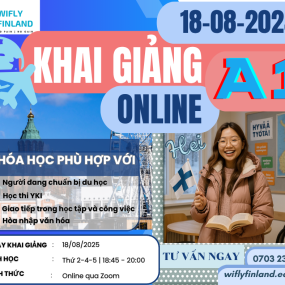 Khóa học tiếng Phần A1 online khai giảng 18/08/2025 