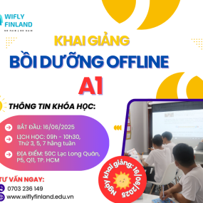 KHAI GIẢNG KHÓA TIẾNG PHẦN A1 BỒI DƯỠNG OFFLINE 16/06/2025