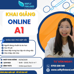 KHAI GIẢNG KHÓA TIẾNG PHẦN A1 ONLINE 05/08/2025