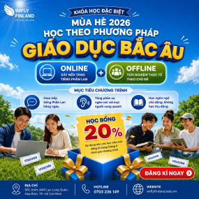 Kh&oacute;a học đặc biệt m&ugrave;a h&egrave; 2026: Học tiếng Phần Lan theo gi&aacute;o dục Bắc &Acirc;u