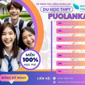 LỘ TRÌNH HỌC TIẾNG PHẦN LAN TẠI WIFLY FINLAND CHO HỌC VIÊN CẤP 3