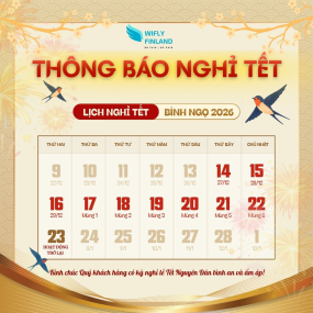 LỊCH NGHỈ TẾT WIFLY 2026