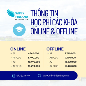TH&Ocirc;NG TIN KH&Oacute;A HỌC TIẾNG PHẦN LAN V&Agrave; HỌC PH&Iacute; TẠI WIFLY FINLAND