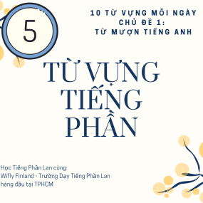 HỌC TỪ VỰNG TIẾNG PHẦN LAN / Chủ Đề Từ Mượn Tiếng Anh (Phần 5) - WiflyFinland