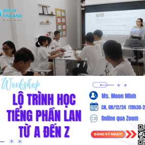 WORKSHOP MIỄN PHÍ: LỘ TRÌNH HỌC TIẾNG PHẦN LAN TỪ A ĐẾN Z