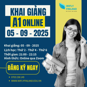 Khai giảng khóa học tiếng Phần Lan A1 Online ngày 05/09/2025