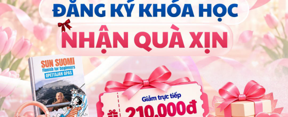 Ưu Đ&atilde;i Học Tiếng Phần Lan Dịp 20/10 &ndash; Qu&agrave; Tặng Trị Gi&aacute; Tr&ecirc;n 2 Triệu!
