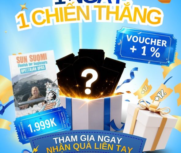Học Tiếng Phần Lan Online Săn Qu&agrave; Thử Th&aacute;ch &ldquo;Mỗi Ng&agrave;y Một Chiến Thắng&rdquo;