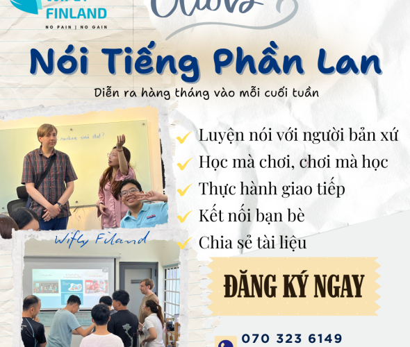 Câu lạc bộ nói tiếng Phần Lan Wifly Finland – Nơi kết nối và thực hành ngôn ngữ