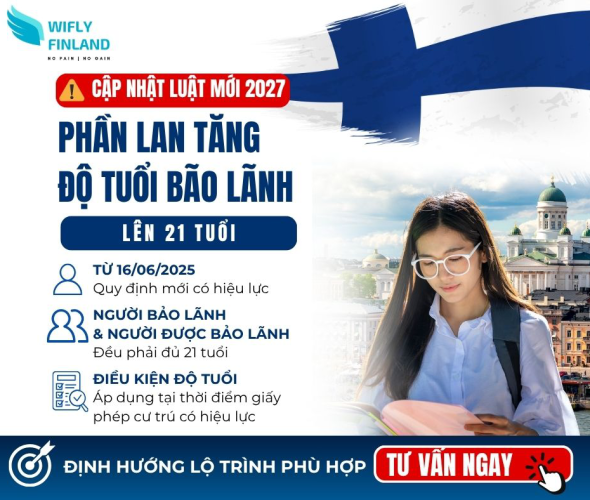 Cư Tr&uacute; Phần Lan 2027: Ch&iacute;nh Thức Tăng Độ Tuổi Bảo L&atilde;nh L&ecirc;n 21 Tuổi