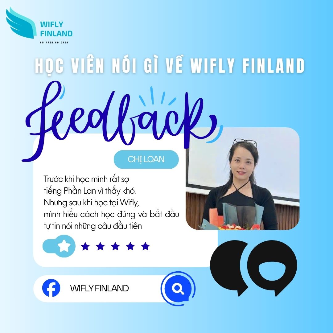 học tiếng Phần Lan Wifly chị Loan