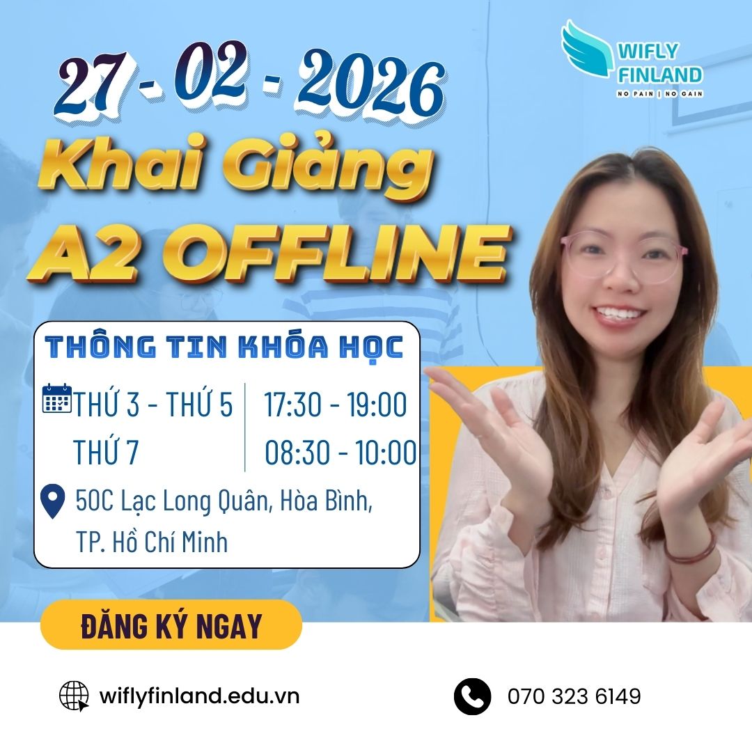 khoa học tiếng Phần Lan OFFLINE A2.2 2026