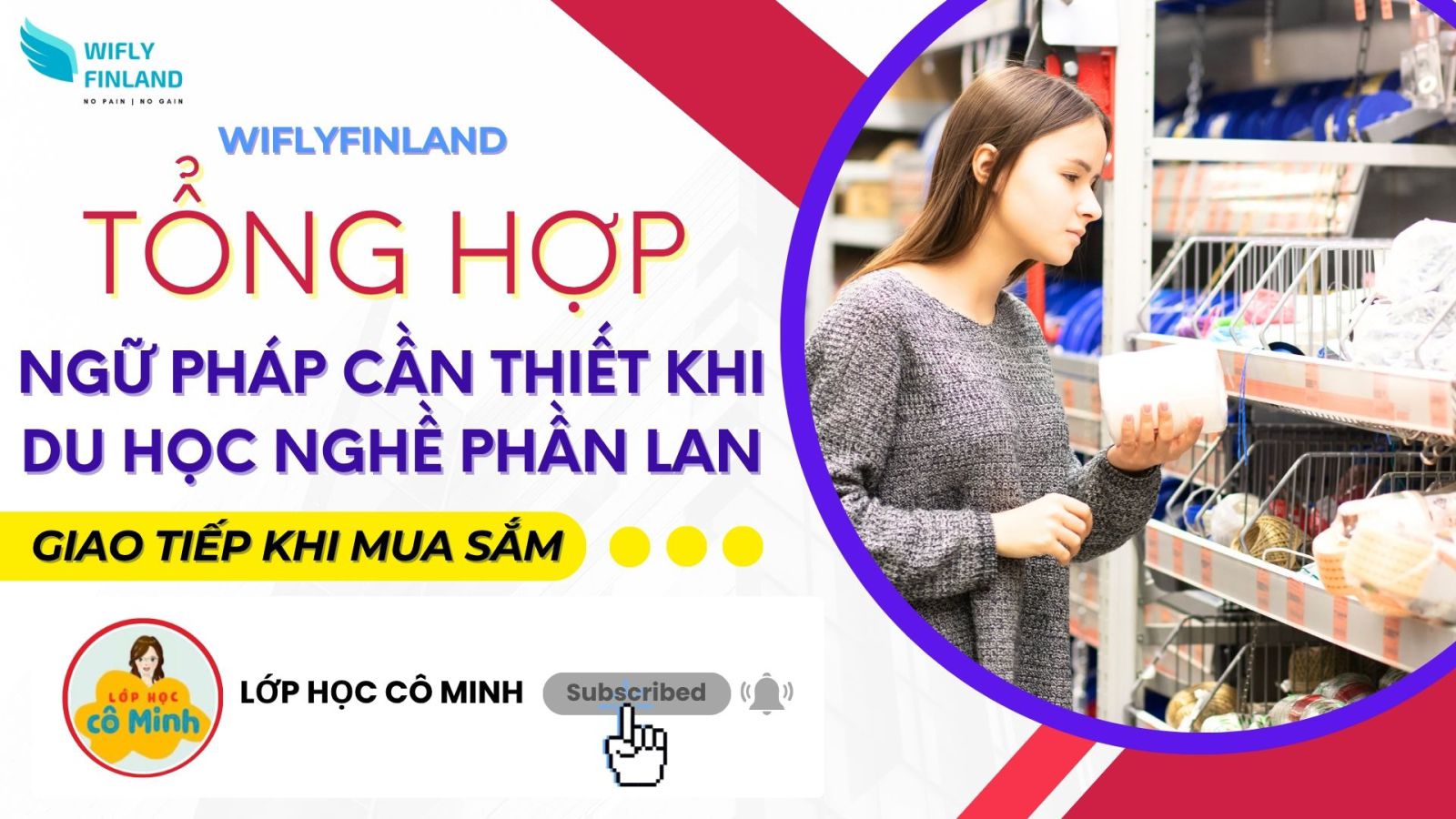 tổng hợp ngữ pháp du học nghề Phần Lan mua sắm