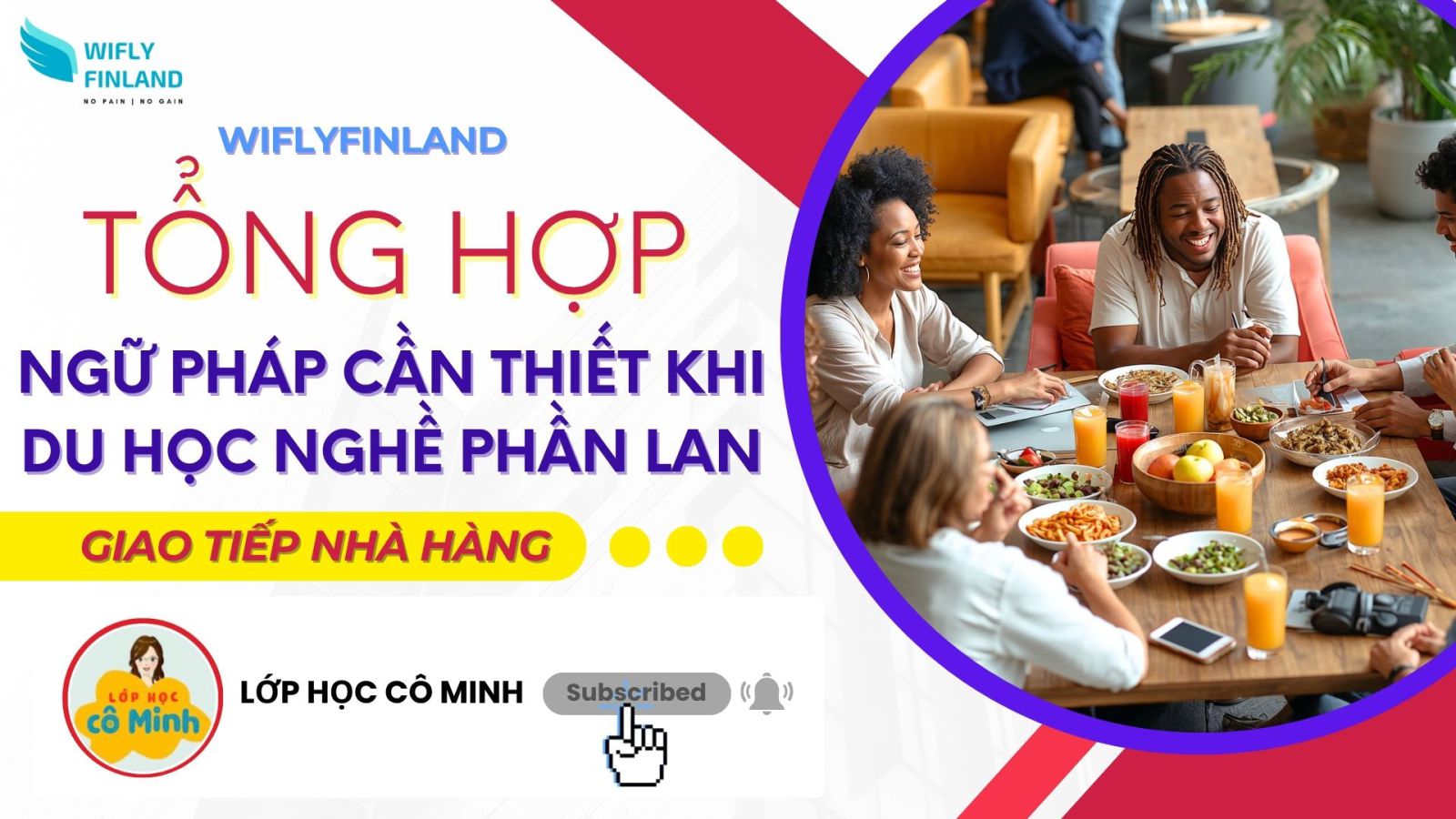 tổng hợp ngữ pháp du học nghề Phần Lan nhà hàng