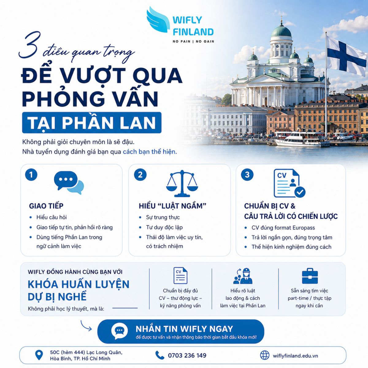DU HỌC NGHỀ PHẦN LAN TRONG TAY  Đậu Ngay Phỏng Vấn Xin Việc Chỉ Với 3 Điêm "Ăn Tiền"