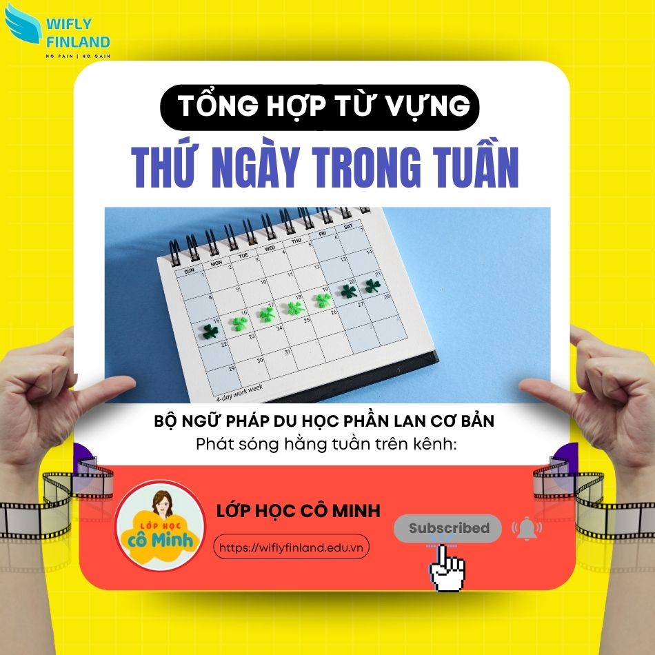 tổng hợp ngữ pháp du học nghề Phần Lan thứ ngày