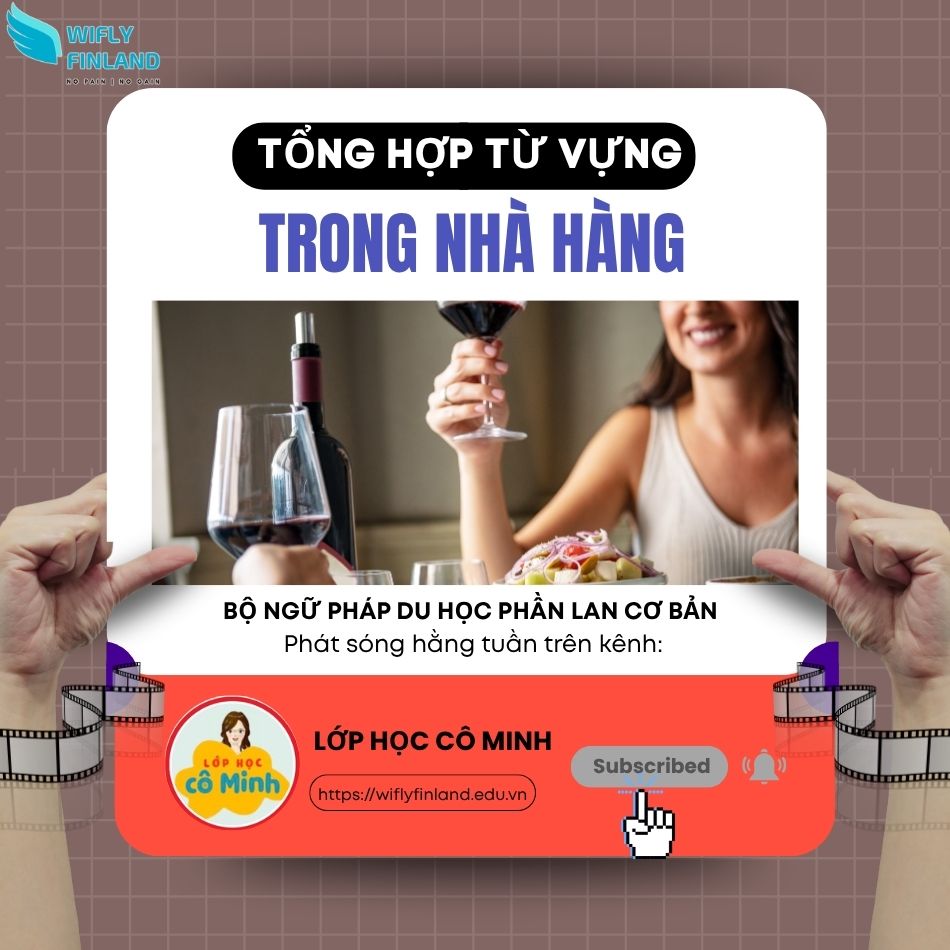 tổng hợp ngữ pháp du học nghề Phần Lan nhà hàng