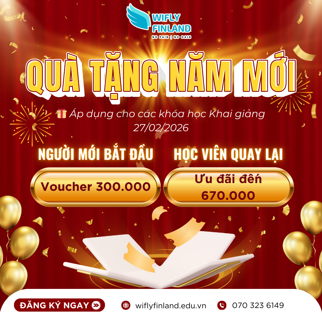 ưu đãi khóa học tiếng Phần Lan