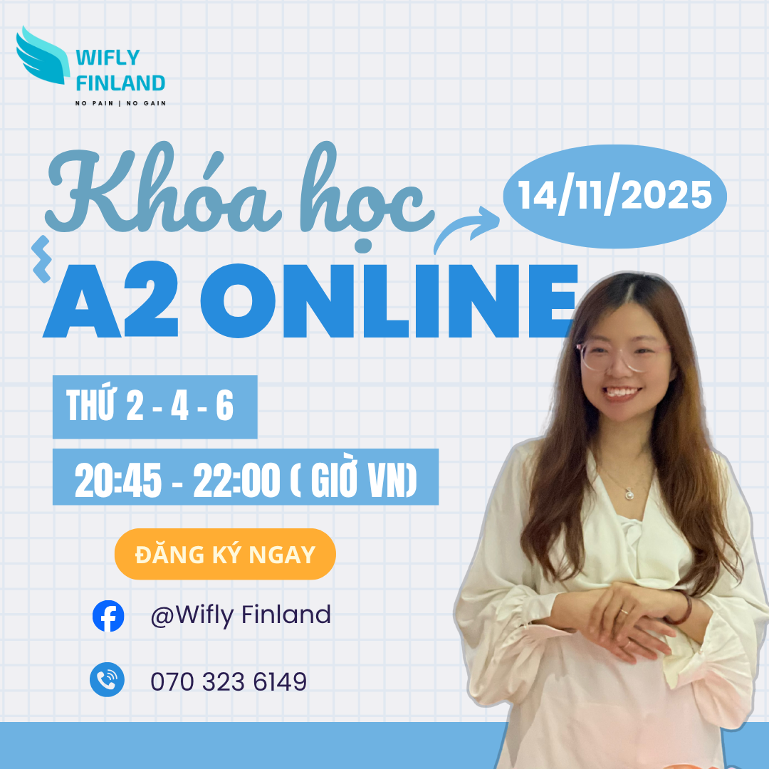 học tiếng Phần Lan online A2 14/11