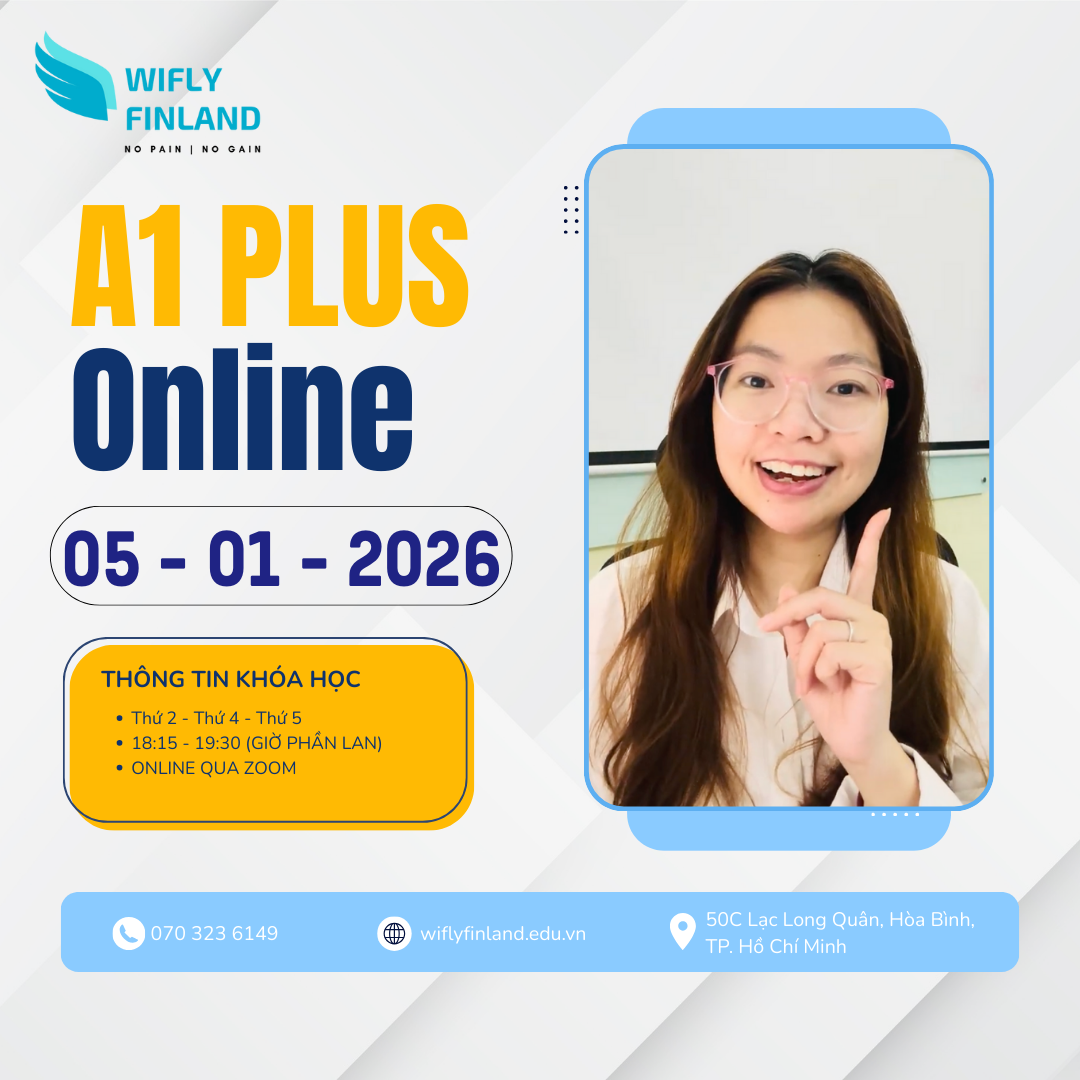 Khóa học A1 Plus tiếng Phần Lan online